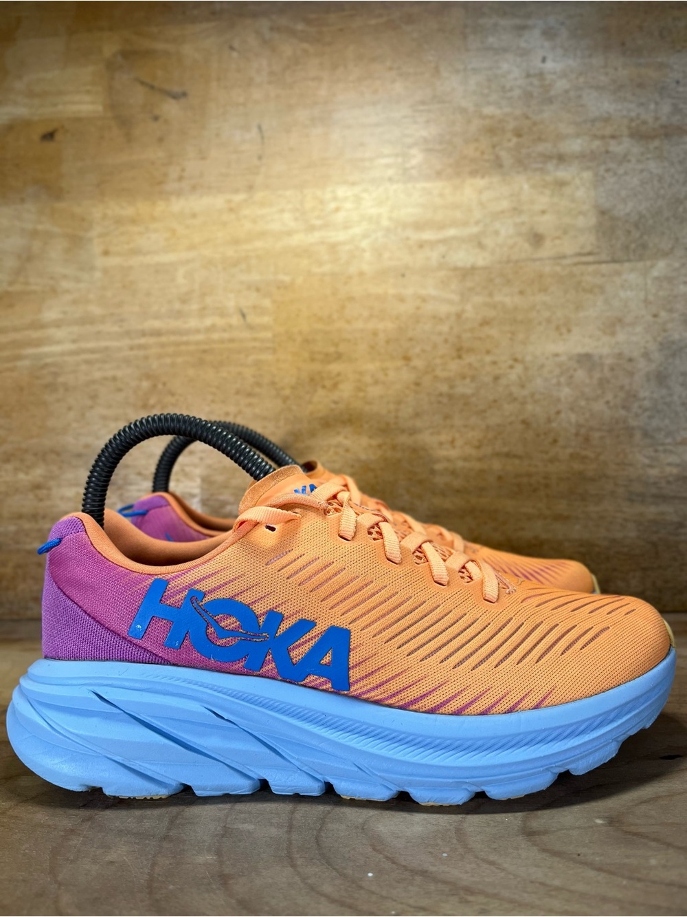 Hoka One One Rincon 3 Womens Size 6 Running Shoes Sneakers Orange Purple